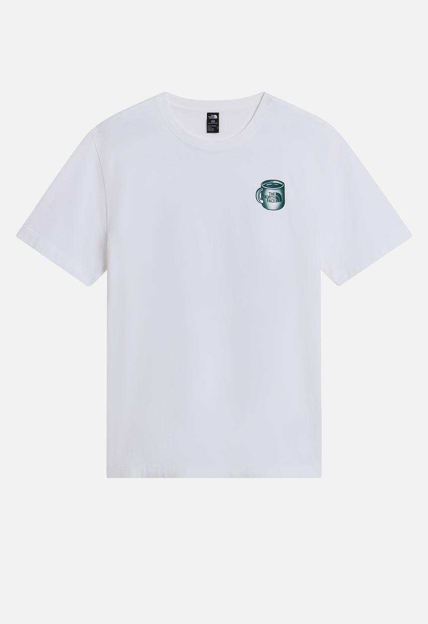 The North Face - Basecamp barista rlx ss tee-graphic tnf white/Pacific teal