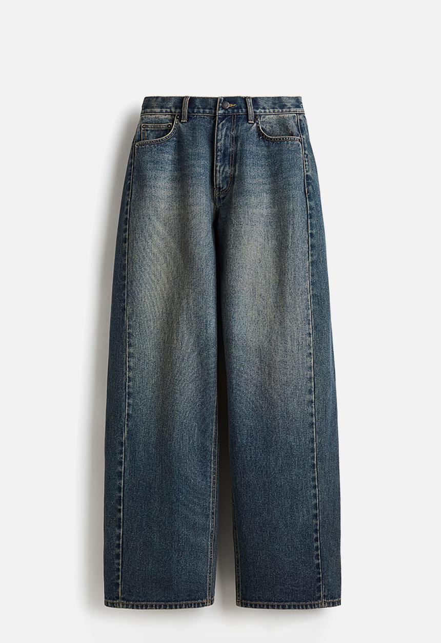 H&M - Barrel-leg jeans - denim blue