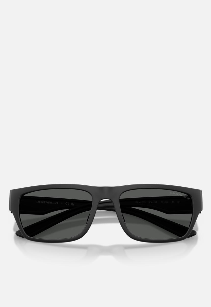 Emporio Armani - Emporio Armani 0EA4267U 57mm Eyewear - Rubberized Matte Black