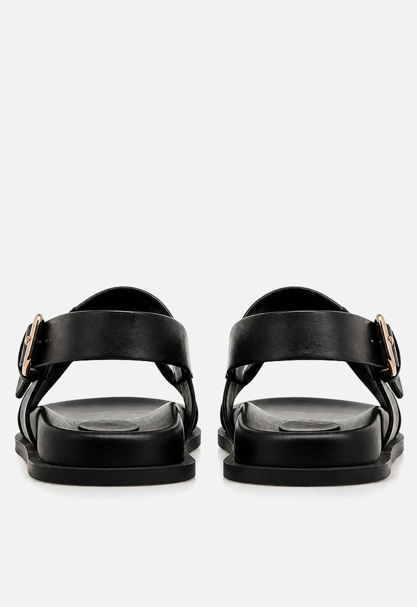 POLO - Moulded Trim Sandal - Black