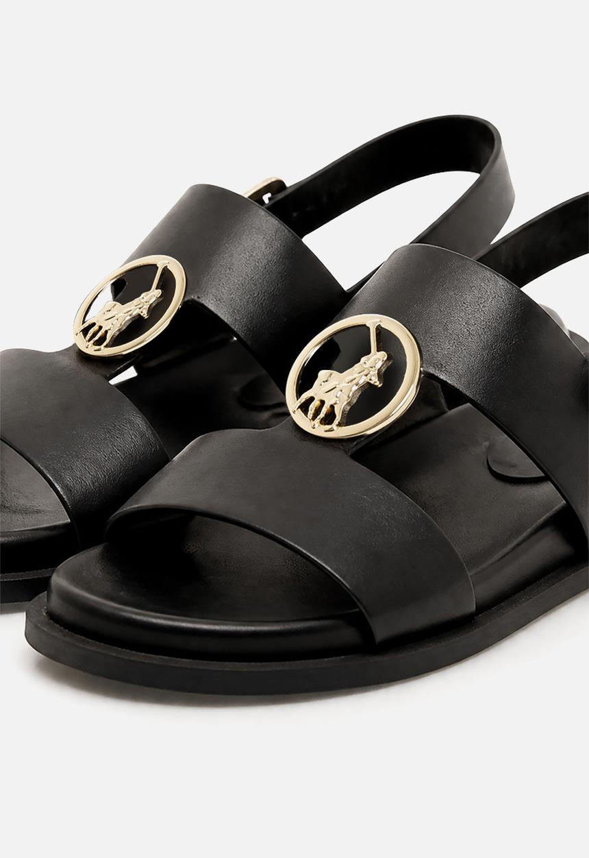 POLO - Moulded Trim Sandal - Black