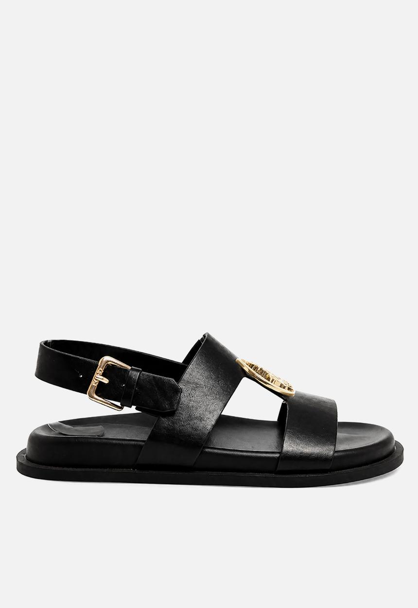 POLO - Moulded Trim Sandal - Black