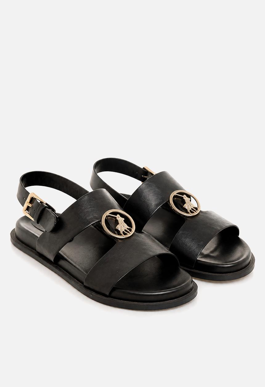 POLO - Moulded Trim Sandal - Black