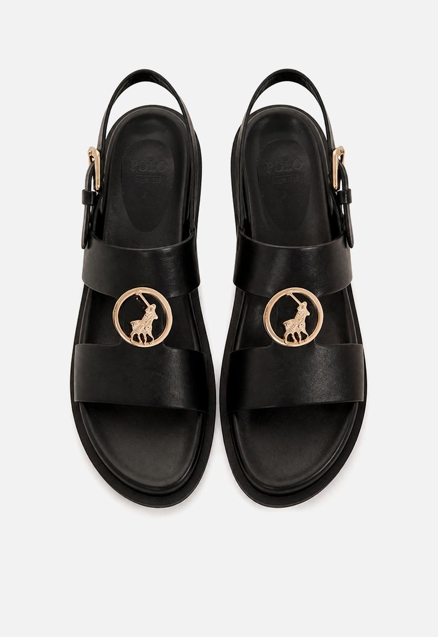 POLO - Moulded Trim Sandal - Black