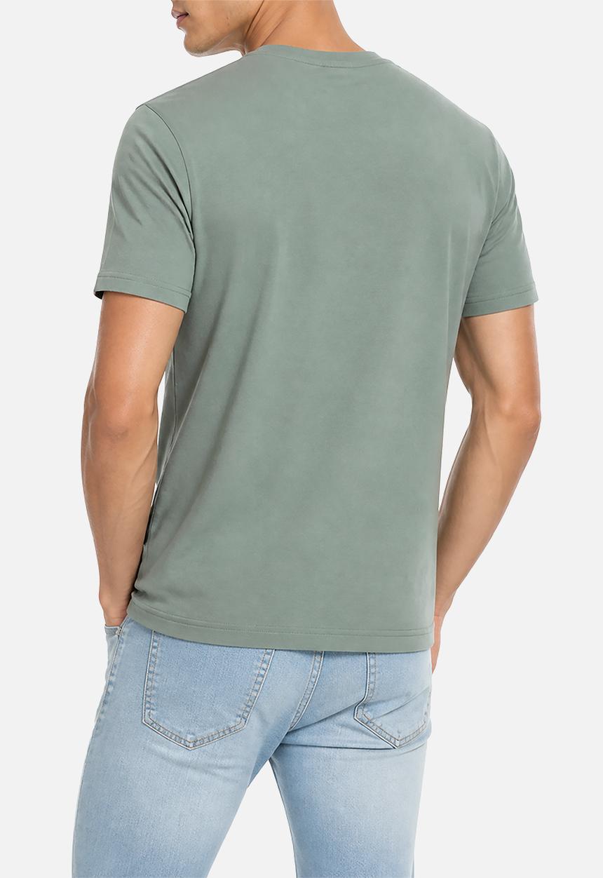 POLO - Mens crew neck gots ss tee - green