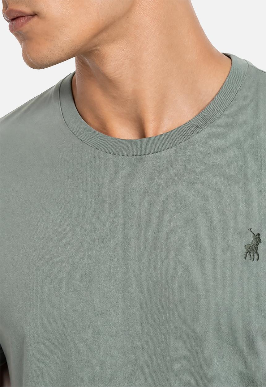 POLO - Mens crew neck gots ss tee - green