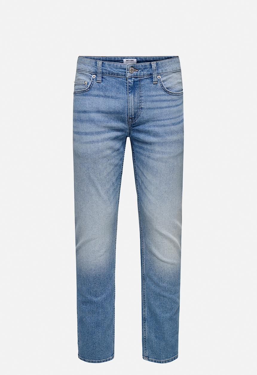Only & Sons - Onsweft Regular Pim Denim Box - Light Medium Blue Denim