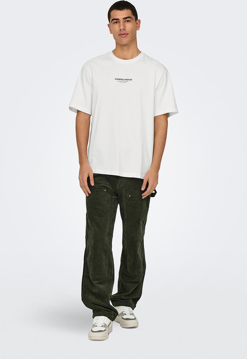 Only & Sons - Curated RLX Print Short Sleeve Tee - Cloud Dancer