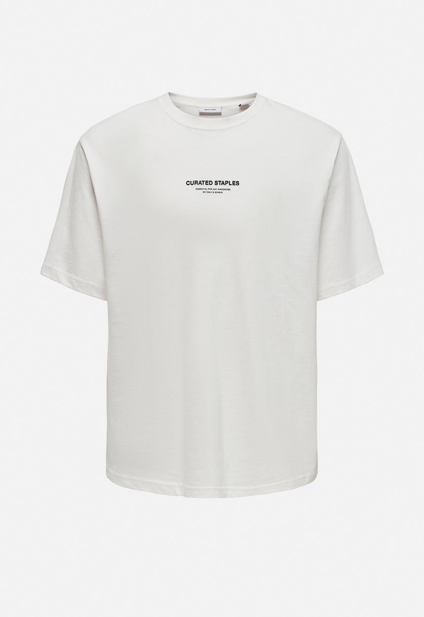Only & Sons - Curated RLX Print Short Sleeve Tee - Cloud Dancer