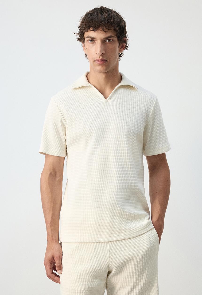 MANGO - Poloshirt Armip - Off white