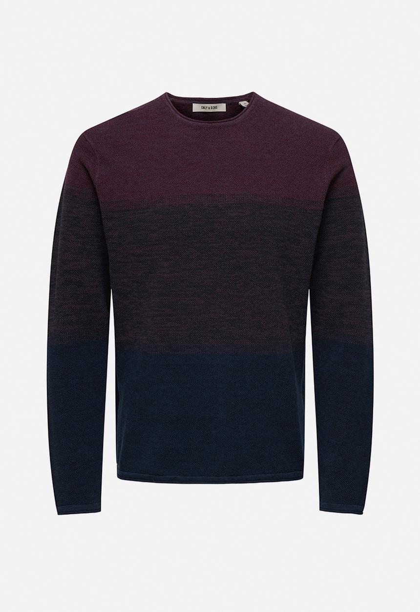 Only & Sons - Felix Reg12 Crew Knit - Port Royal Grading