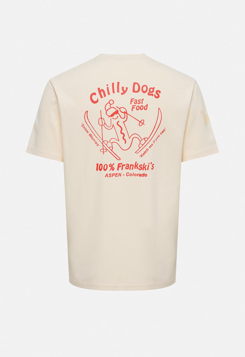 Only & Sons - Caspian Airflex Reg Short Sleeve Print Tee  - Antique White