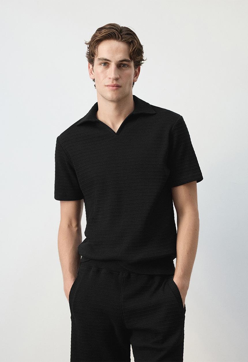 MANGO - Poloshirt Armip - Black