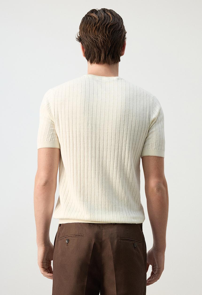MANGO - T-Shirt Orion - Offwhite
