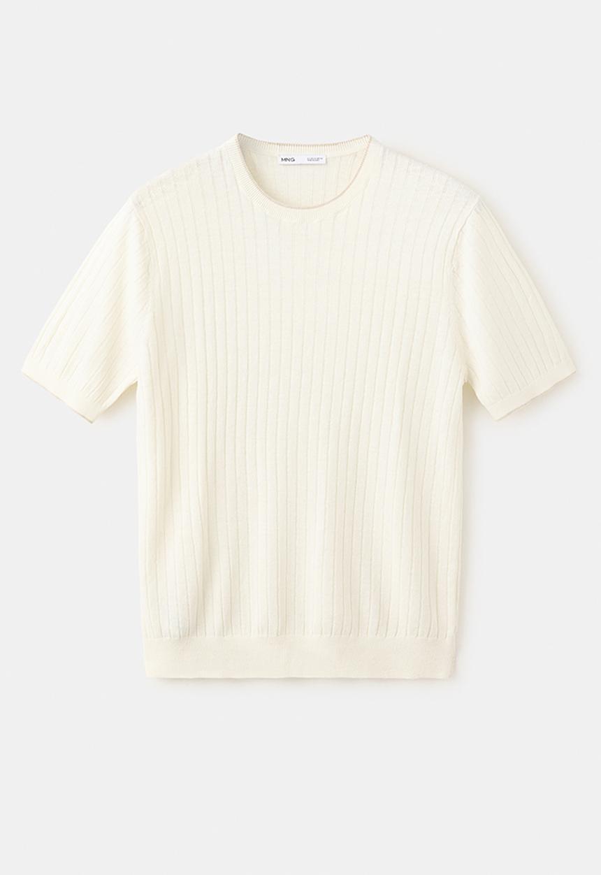 MANGO - T-Shirt Orion - Offwhite