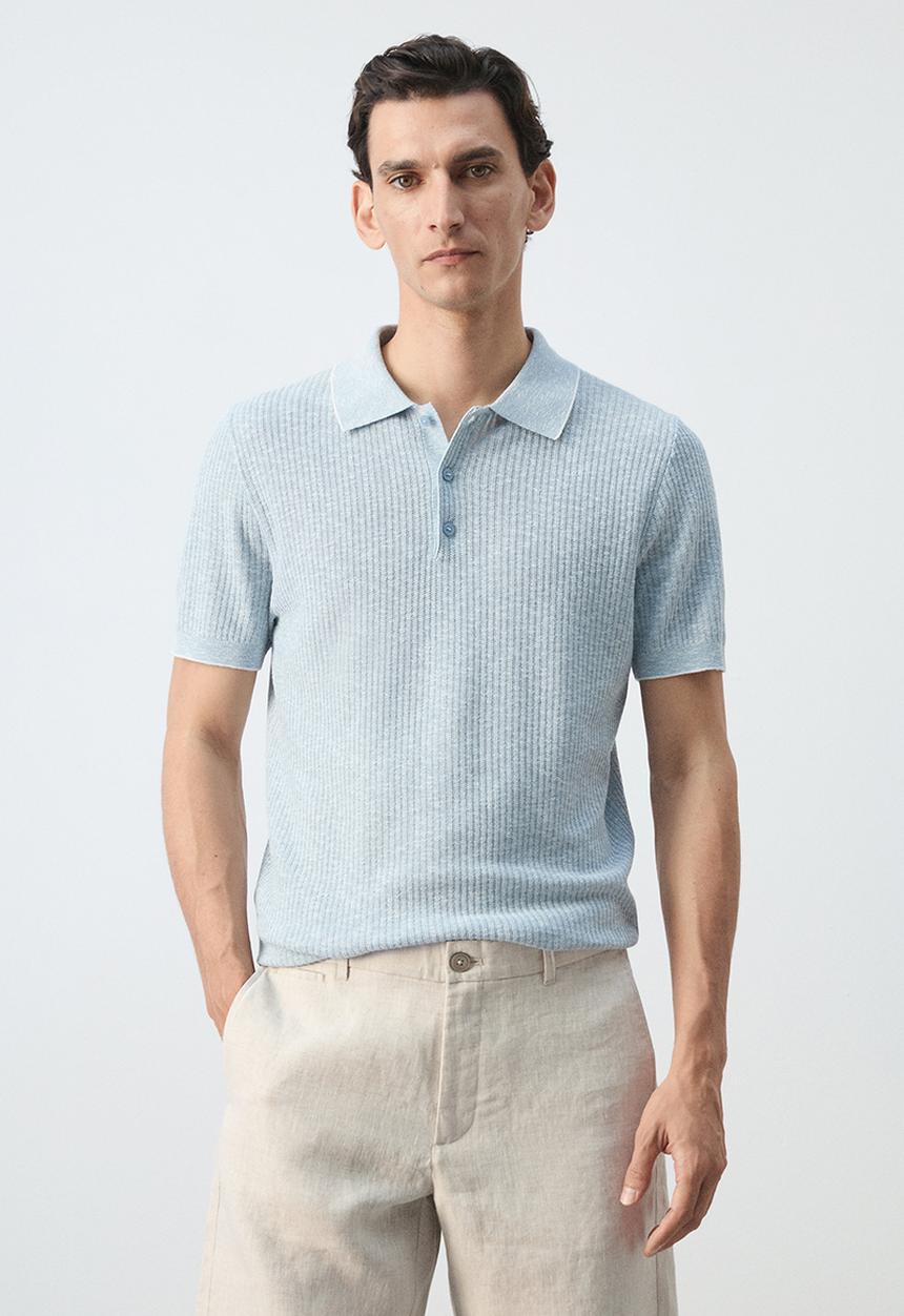 MANGO - Poloshirt Flew - Sky-Blue