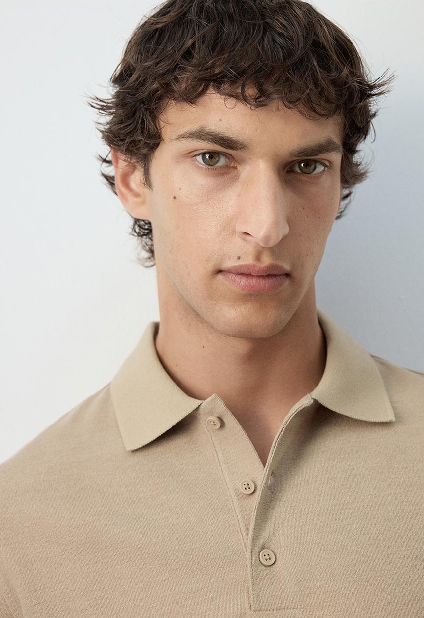 MANGO - Poloshirt Algarvep - Beige