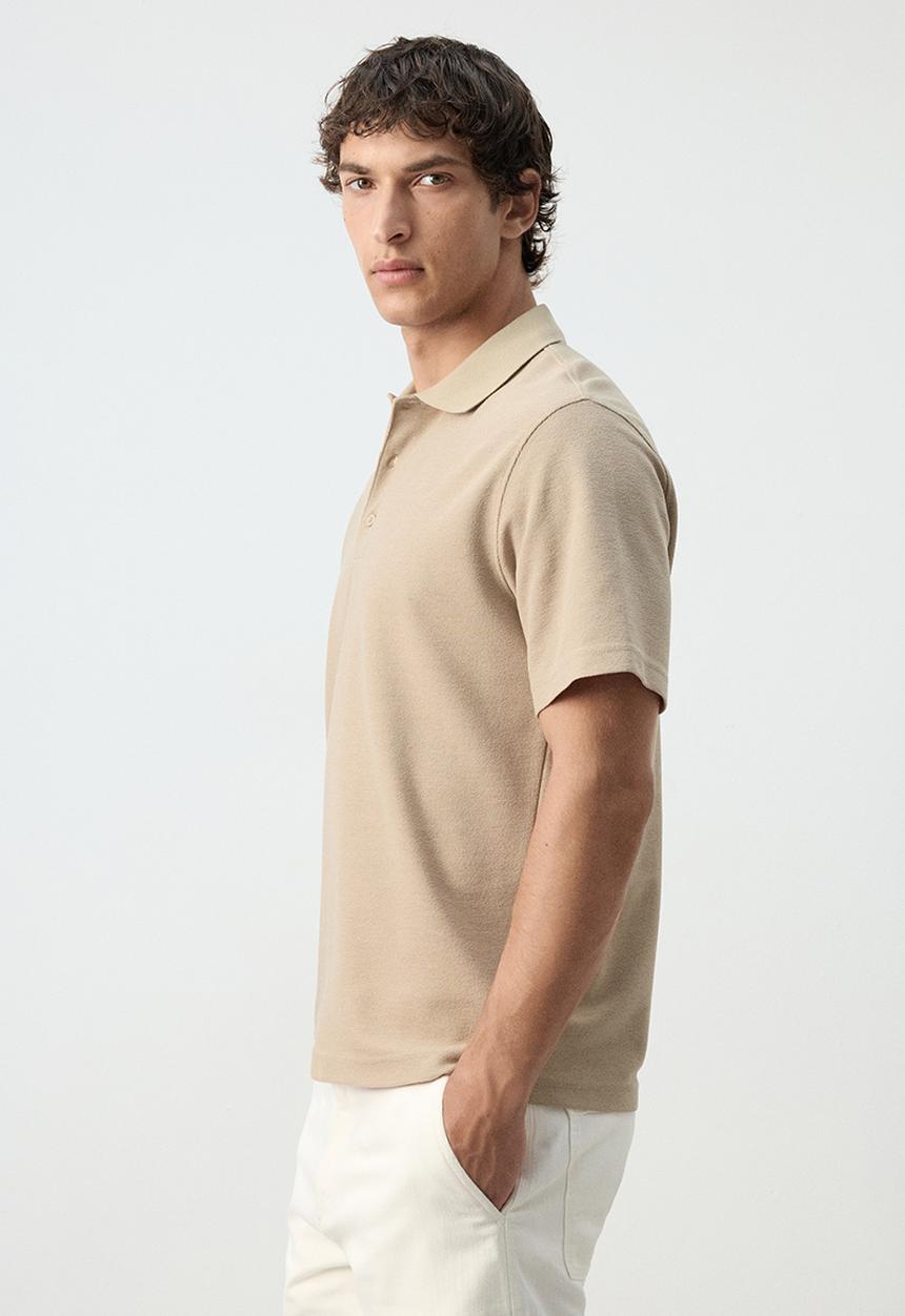 MANGO - Poloshirt Algarvep - Beige