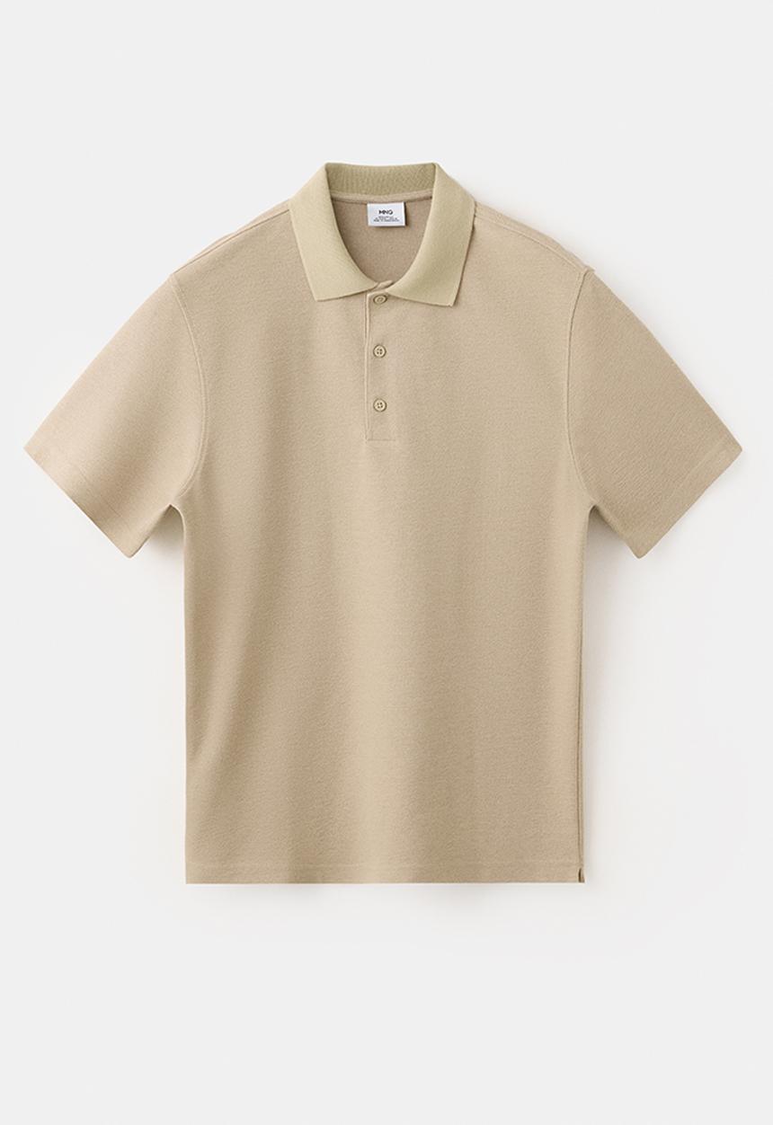 MANGO - Poloshirt Algarvep - Beige