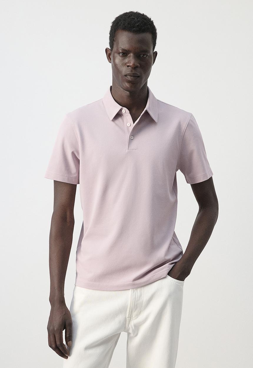MANGO - Poloshirt Ezequi - Pastel Pink