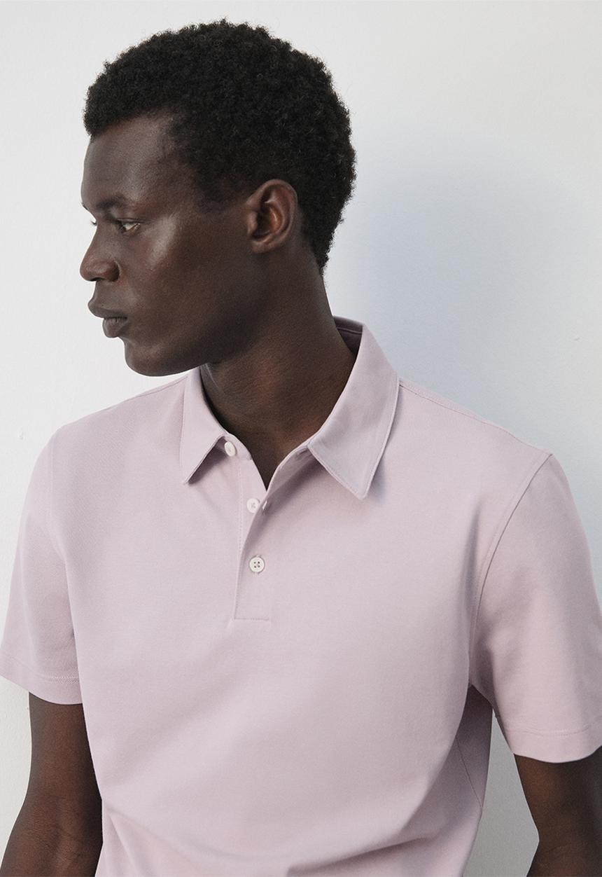 MANGO - Poloshirt Ezequi - Pastel Pink