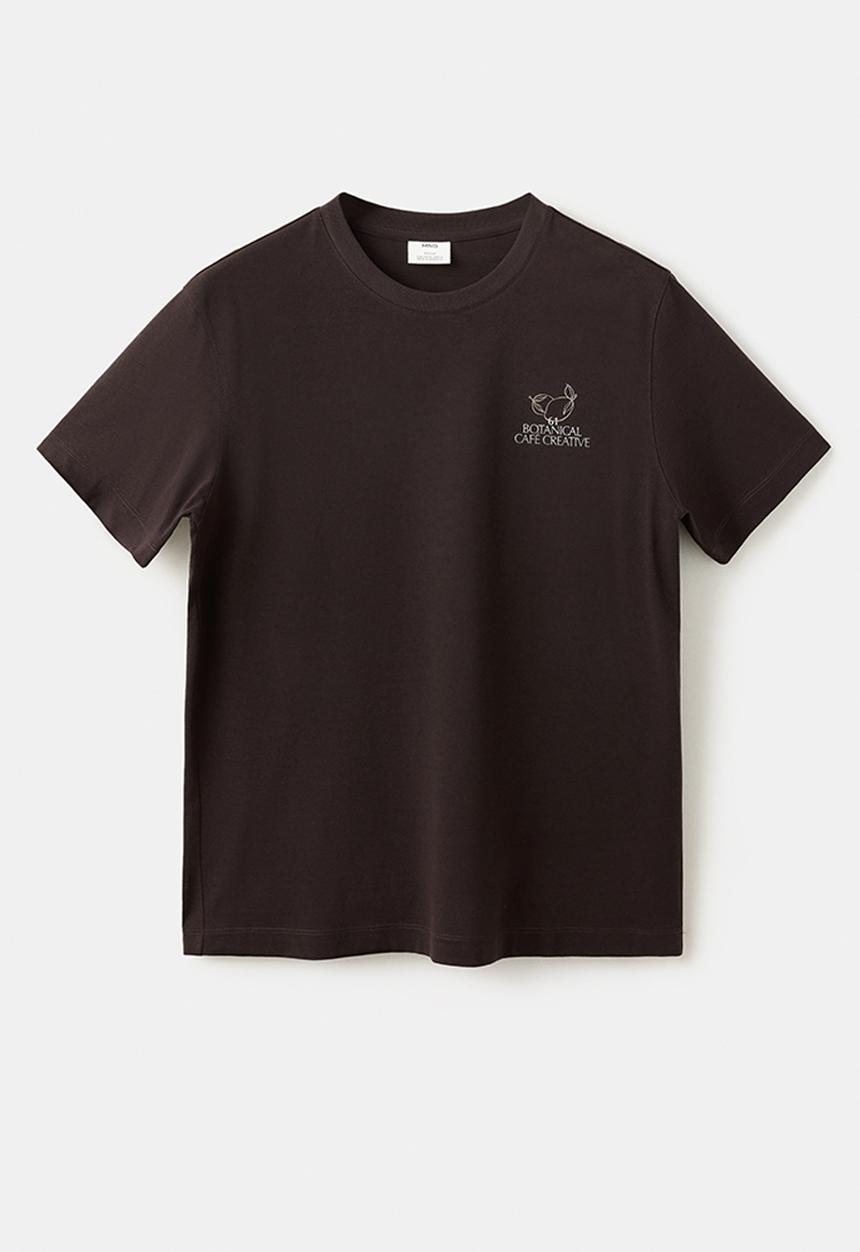 MANGO - T-Shirt Botanic - Brown