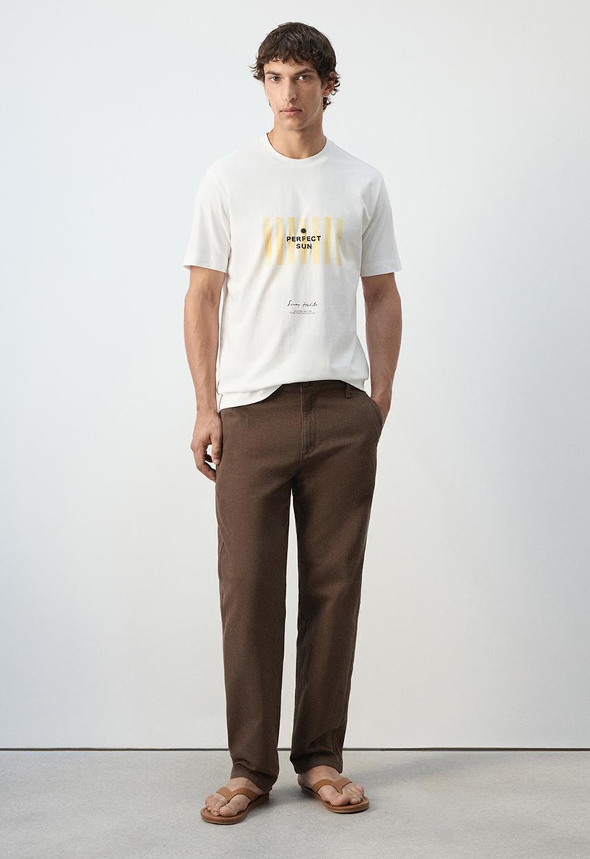 MANGO - T-Shirt Sun - Whiite