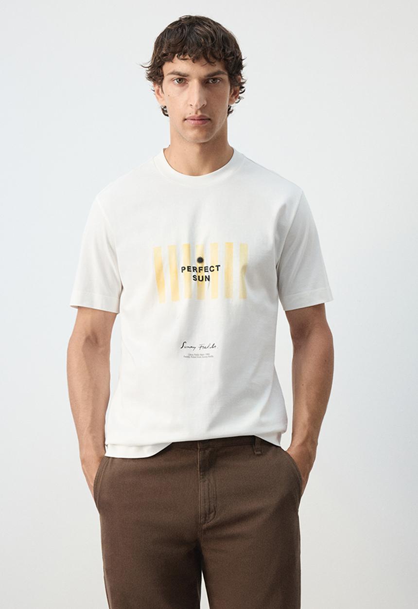MANGO - T-Shirt Sun - Whiite