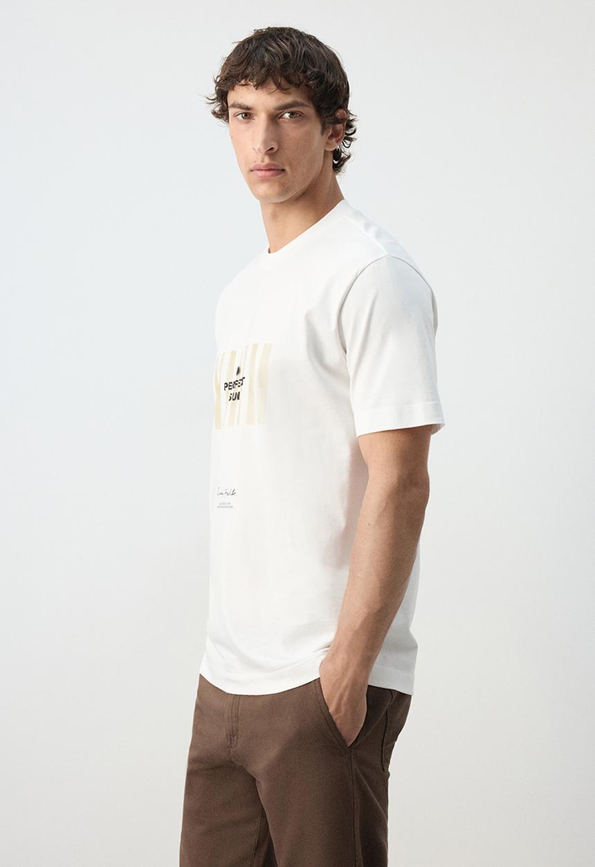 MANGO - T-Shirt Sun - Whiite