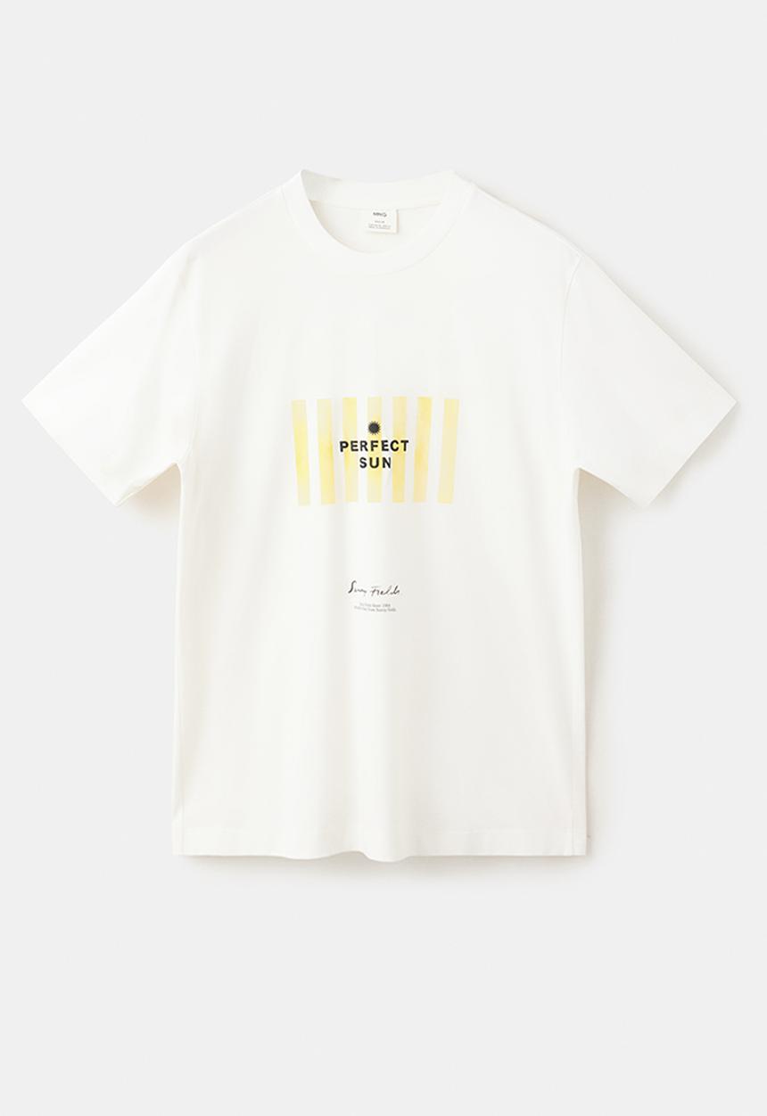MANGO - T-Shirt Sun - Whiite