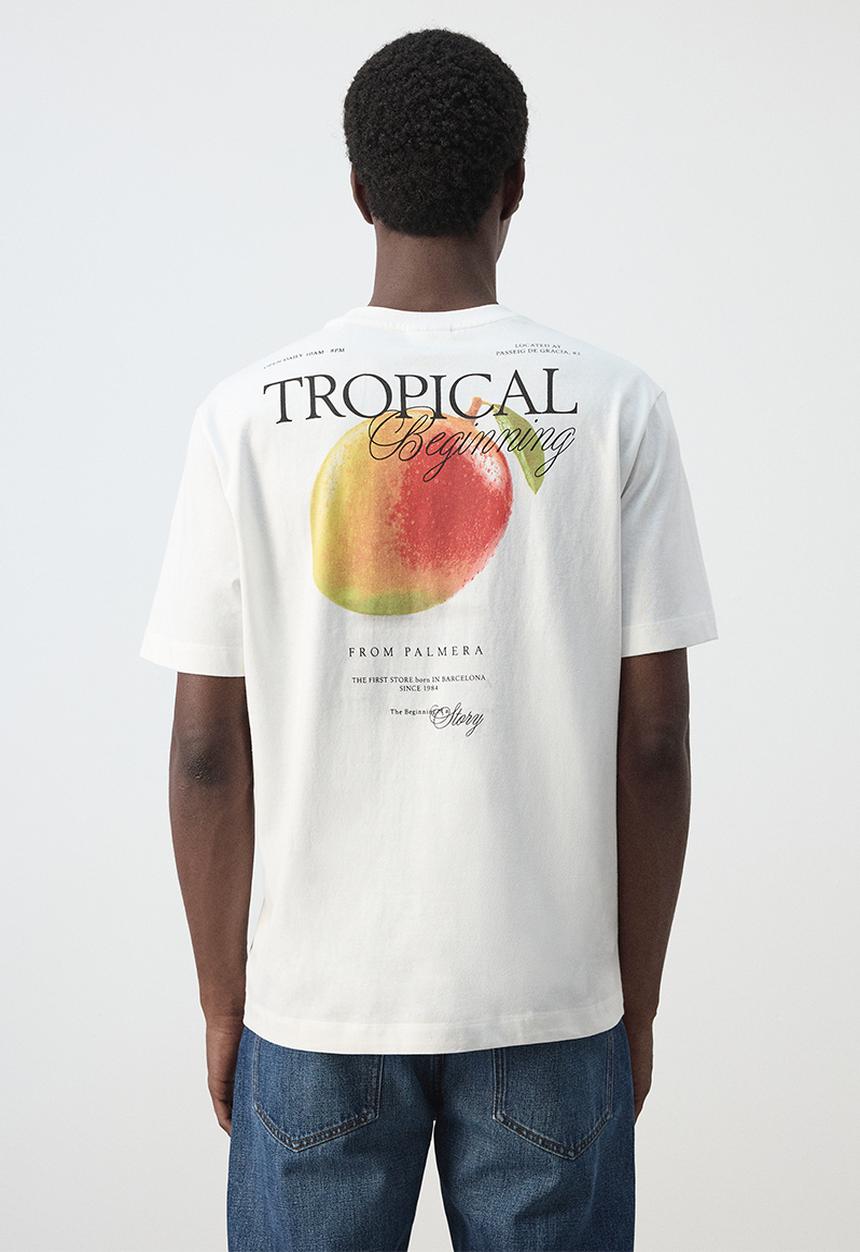 MANGO - T-Shirt Mango - Whiite