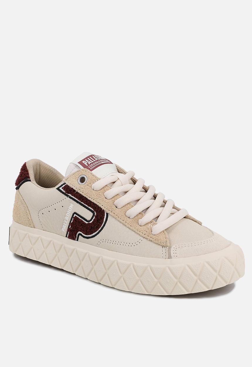 Palladium - Ace Lo Mix Lth - Whitecap Gray/Sand