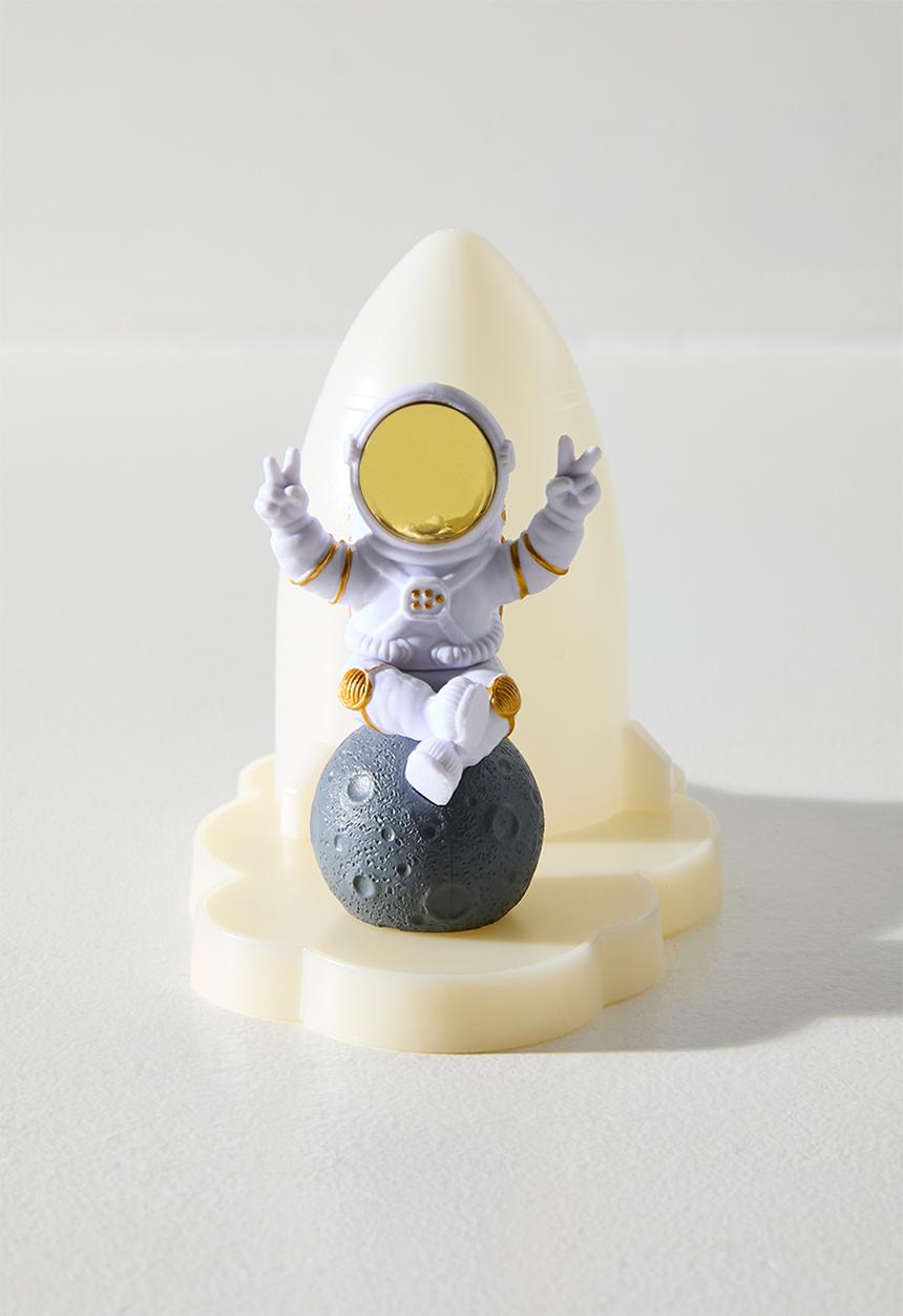 Pop Candy - Cartoon rocket & astro lamp - grey/multi