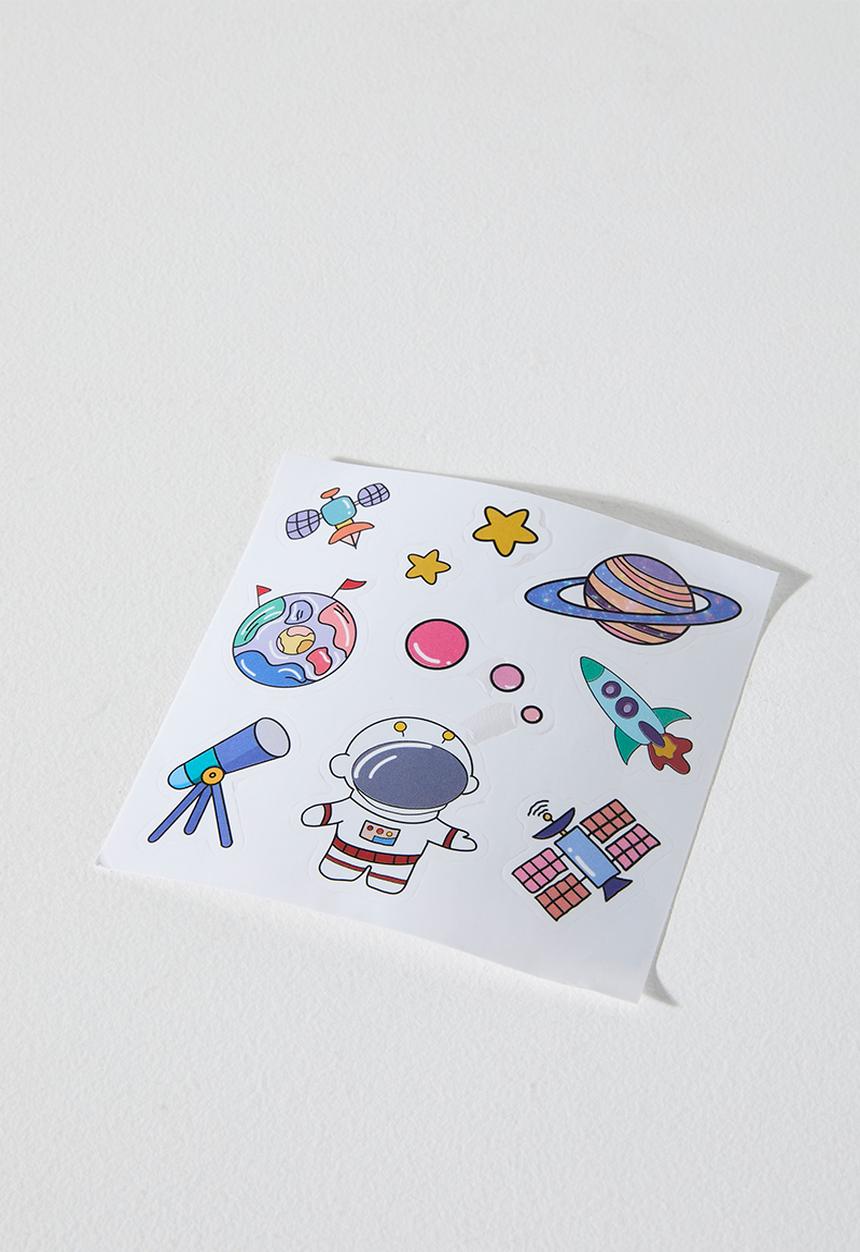 Pop Candy - Cartoon rocket & astro lamp - grey/multi