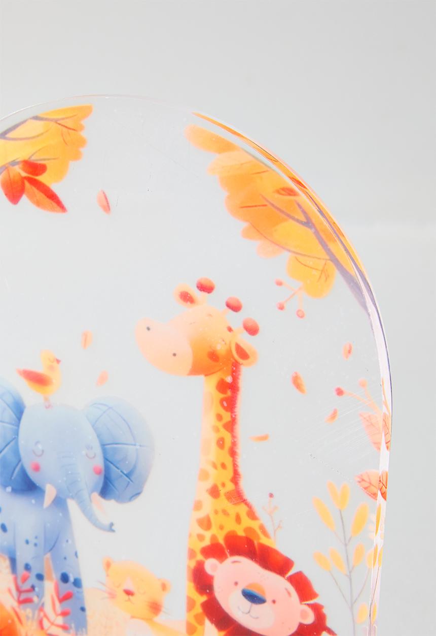 Pop Candy - Wooden base safari animal night light - neutral/multi