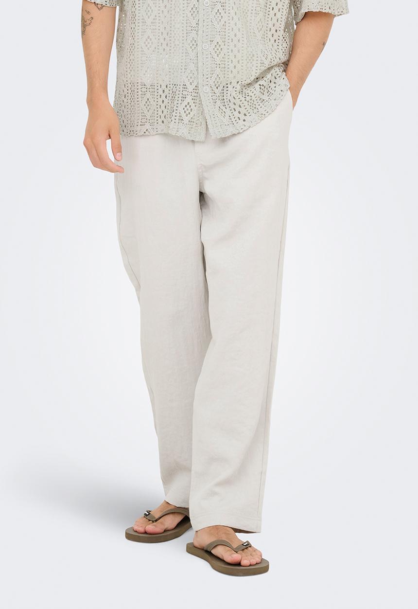 Only & Sons - Onssinus Trake Straight Pants - Moonstruck