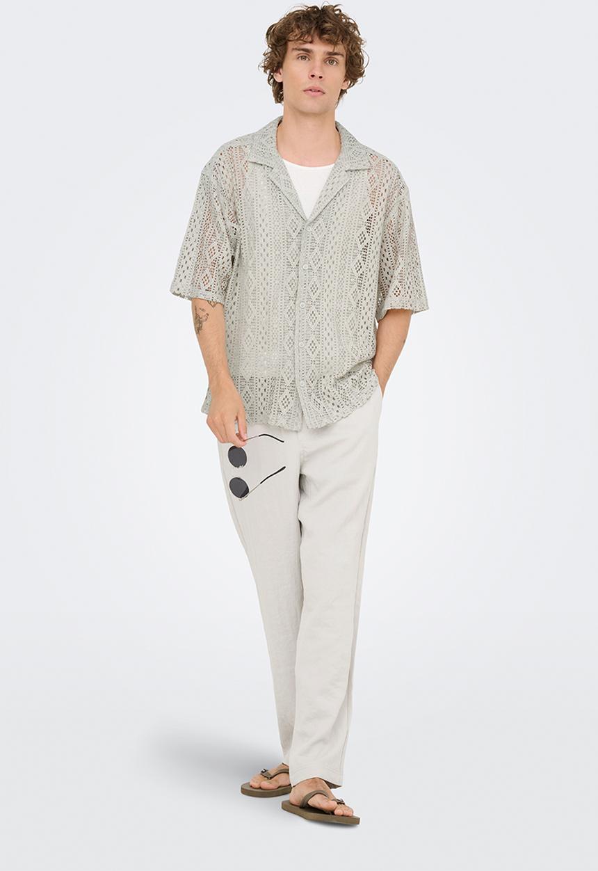 Only & Sons - Onssinus Trake Straight Pants - Moonstruck