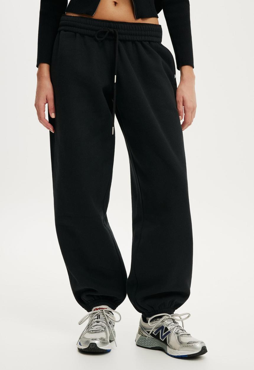 Cotton On - Plush Boyfriend Jogger - Black
