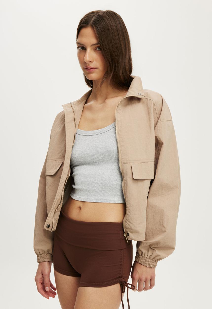 Cotton On - Ultra Soft Tie Side Roll Over Micro Short - Chestnut