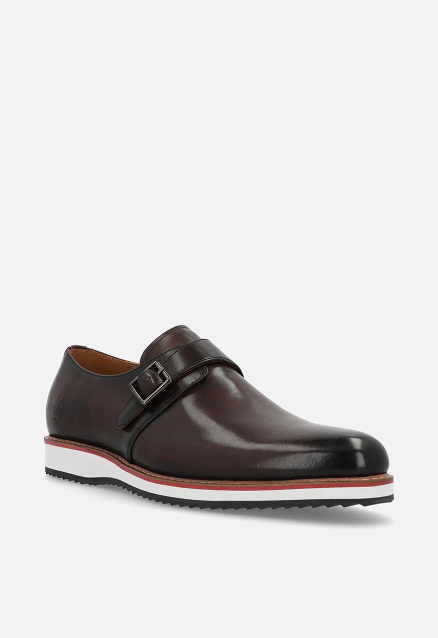 POLO - Leather Single Monk Casual - Chocolate
