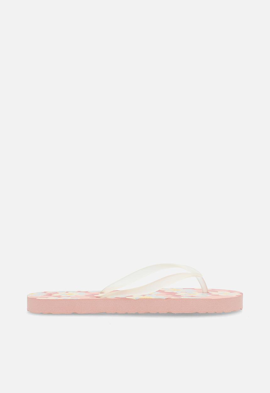 Pop Candy - Floral printed flip flops - lilac/multi