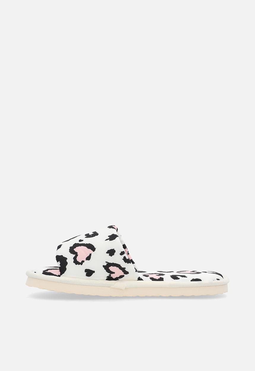 Pop Candy - Sandal slippers - white/heart leopard print