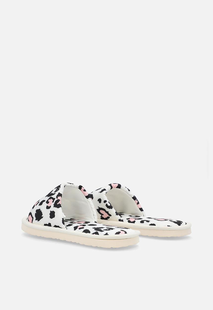 Pop Candy - Sandal slippers - white/heart leopard print