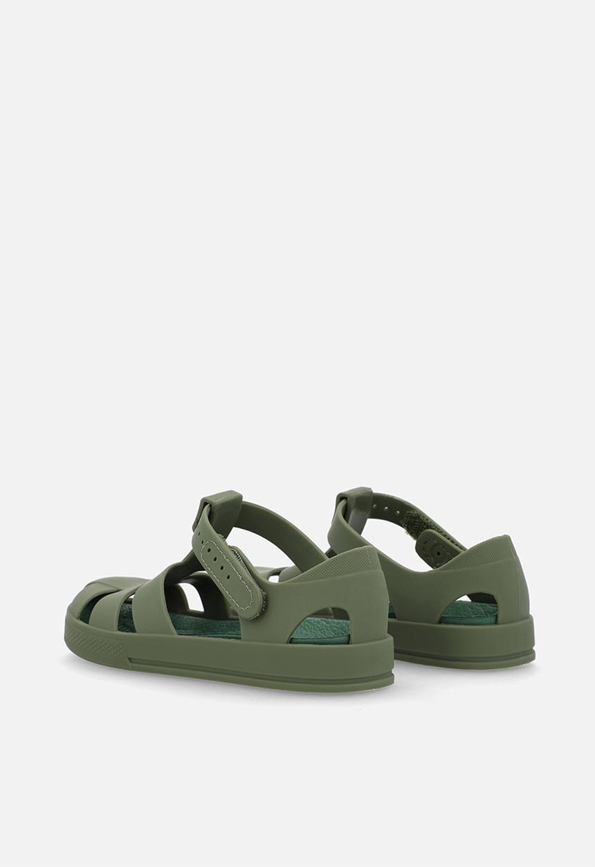 Pop Candy - Fisherman-style jelly sandals - olive green