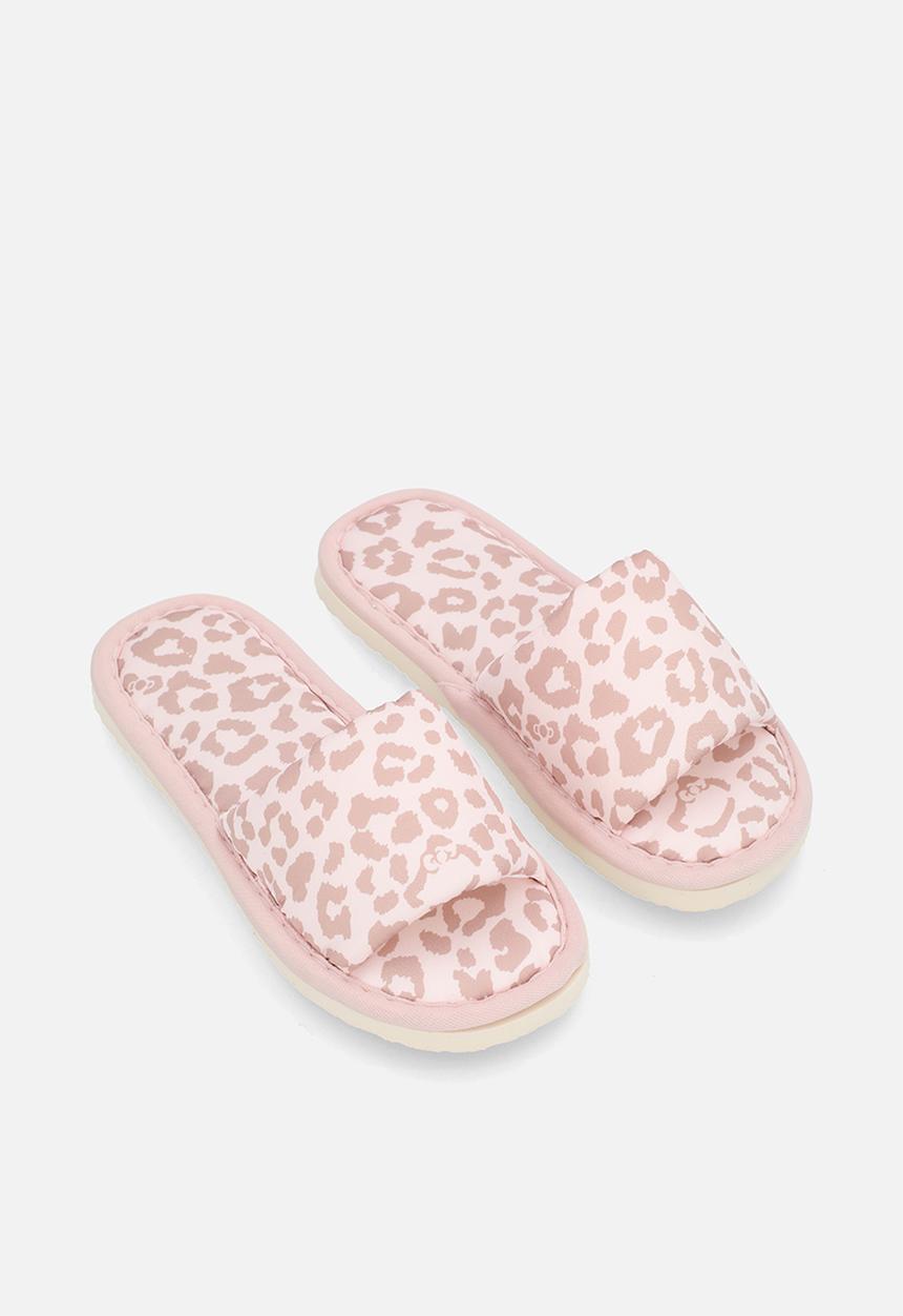 Pop Candy - Sandal slippers - light pink/leopard print