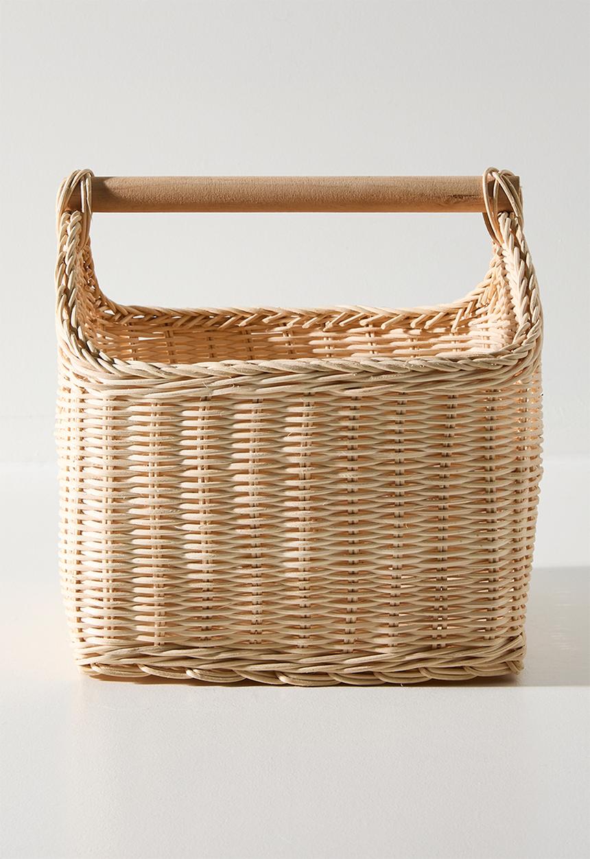 Pop Candy - Woven house-shaped storage basket - neutral