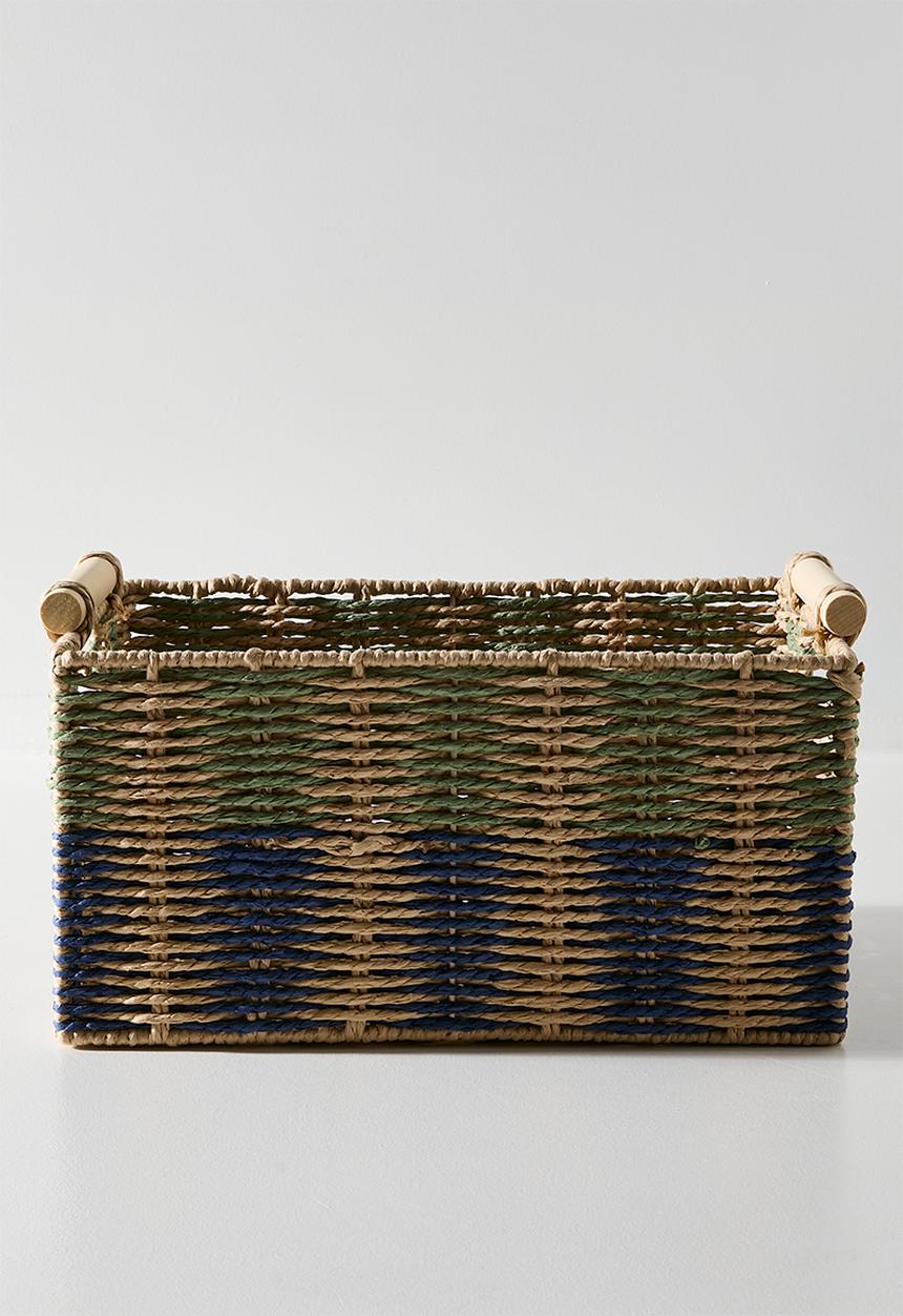 Pop Candy - Woven storage basket with grown-on handles - multi