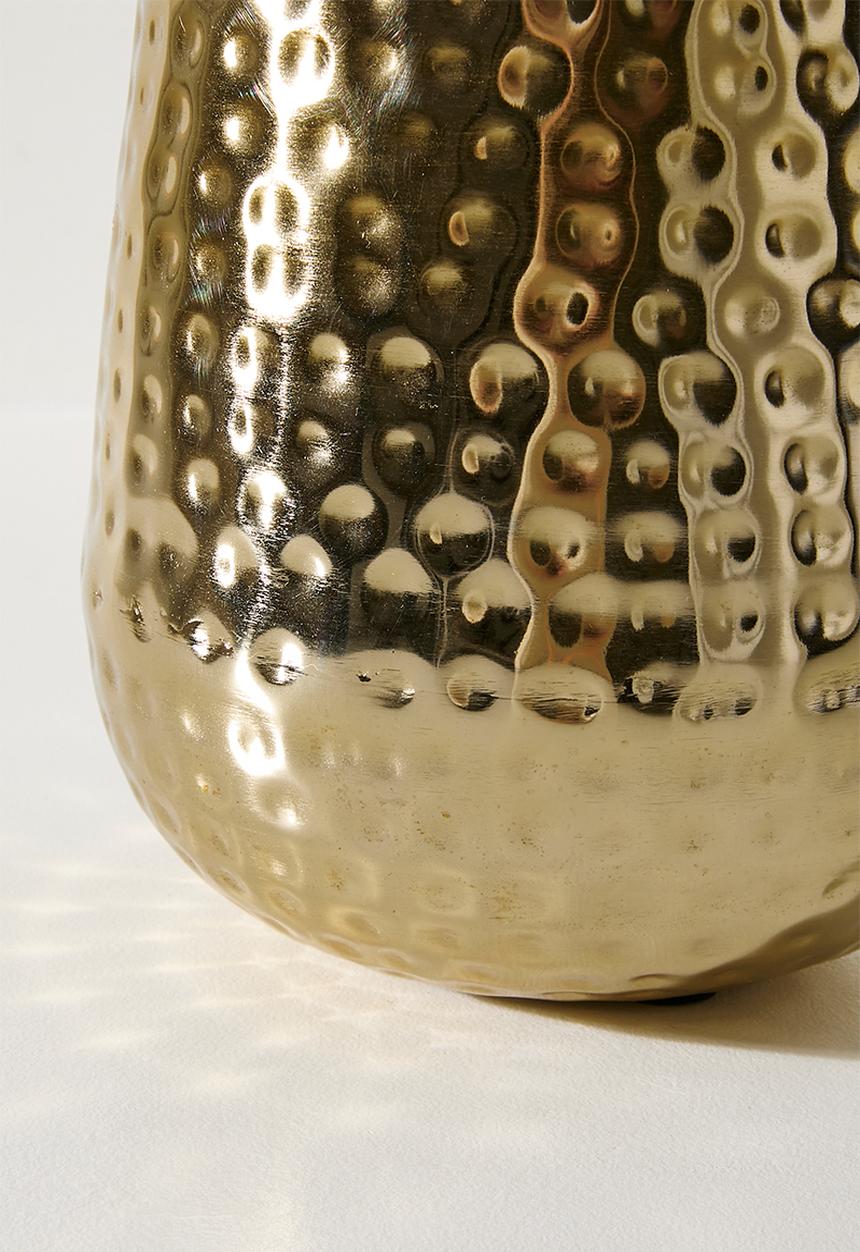 Sixth Floor -  Hammered Planter - Gold
