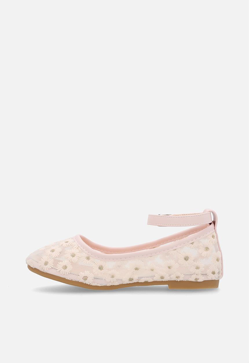 Pop Candy - Daisy aop pumps - pinkish cream