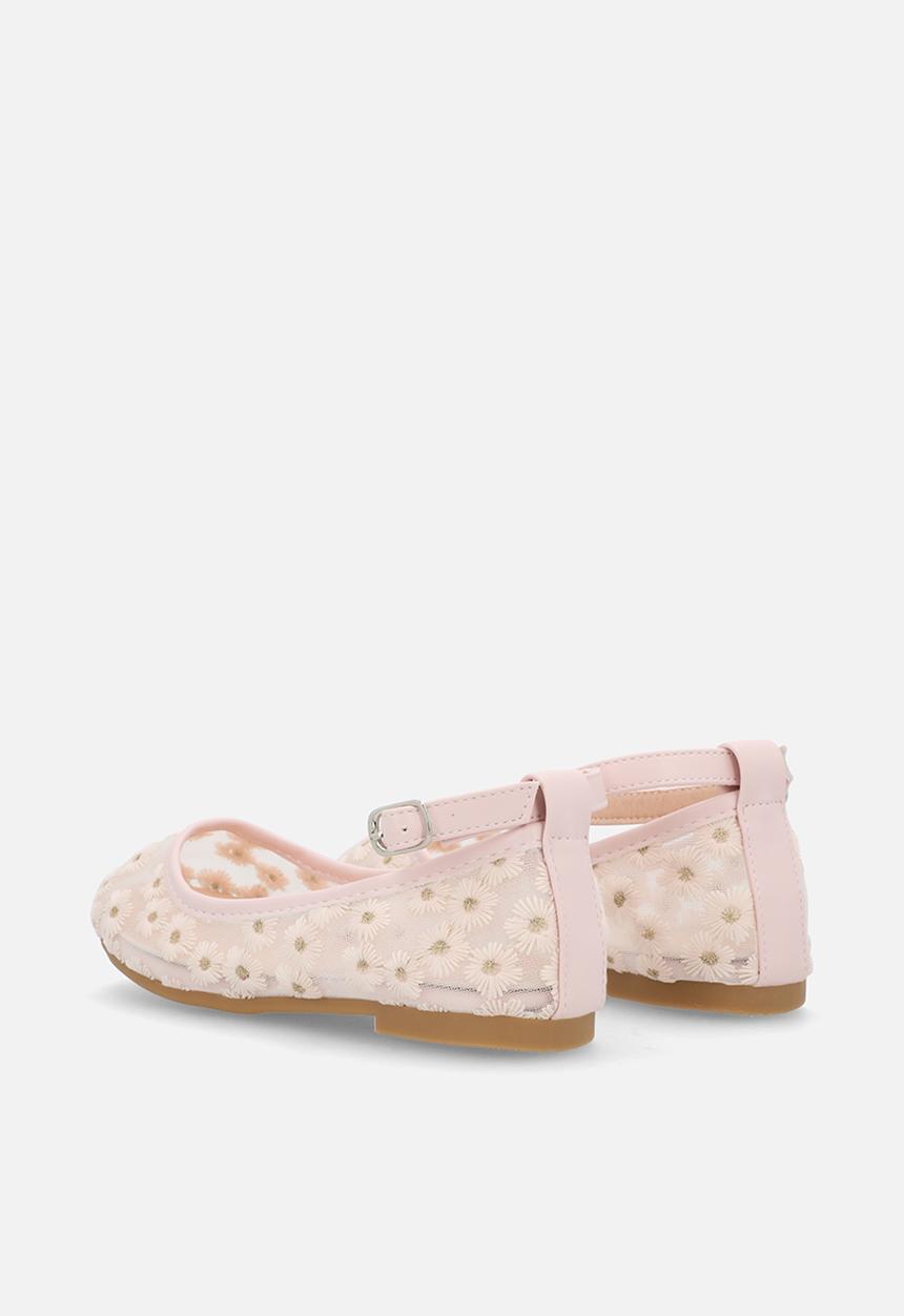 Pop Candy - Daisy aop pumps - pinkish cream